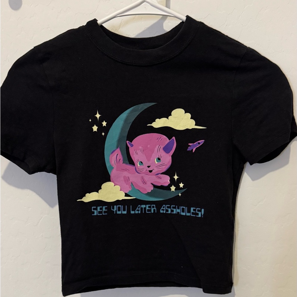 Black baby tee
